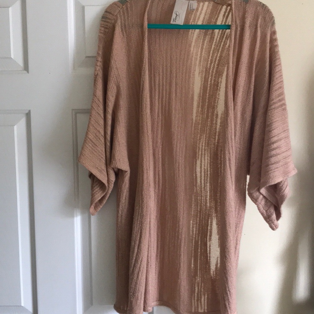 Peachy pink cardigan